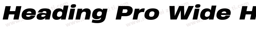 Heading Pro Wide Hea字体转换